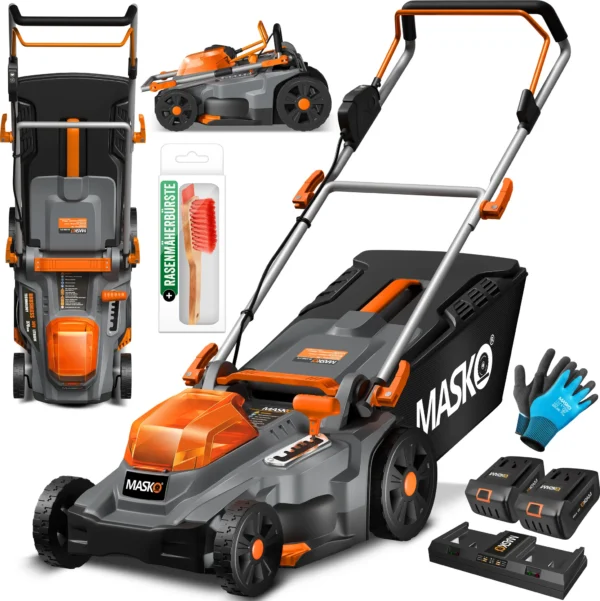 MASKO® ECO-X10 Cordless Lawnmower – 25–75mm Cutting Height