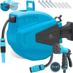 KESSER® Garden Hose Reel – 30m Auto Wall-Mount