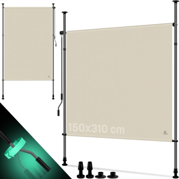 KESSER® Vertical Awning – Retractable Balcony Sunshade