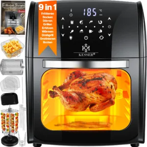 KESSER® XXL Airfryer 9-in-1 – 1800W Hot Air Fryer