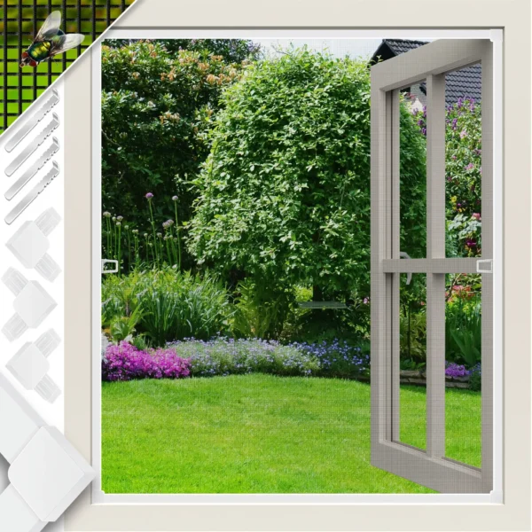 KESSER® Fly Screen for Windows – Aluminum Frame Insect Protection