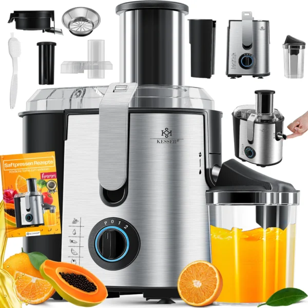 KESSER® Juicer – 1100W Stainless Steel Fruit & Vegetable Juicer