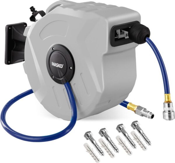 MASKO® Automatic Air Hose Reel – 1/4" Wall Mount
