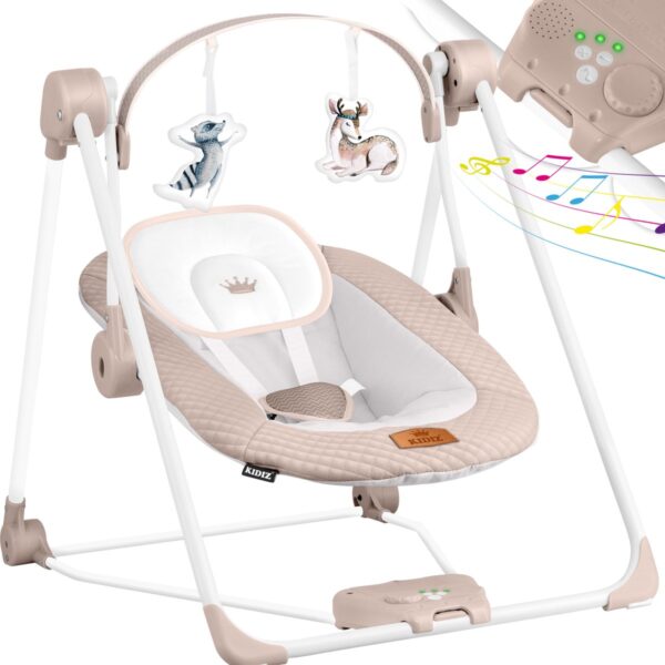 KIDIZ® Electric Baby Swing – Bouncer Chair with Play Arch