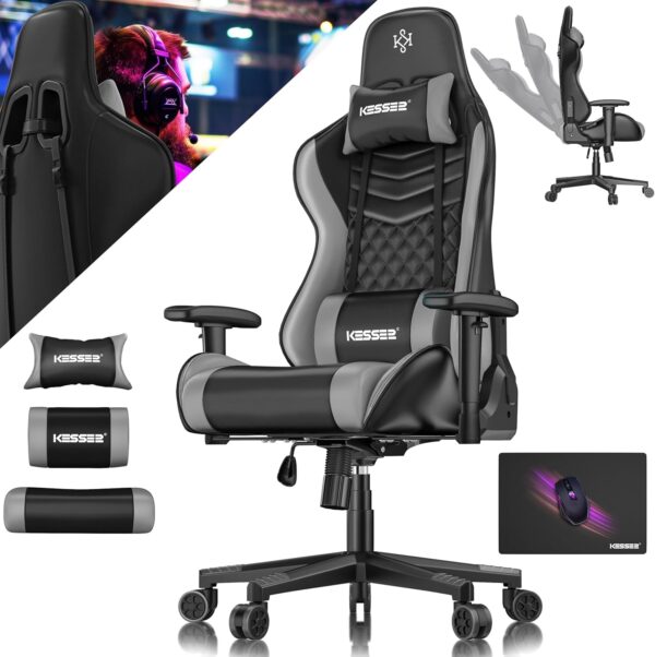 KESSER® Ergonomic Gaming Chair with Headrest & Lumbar Support