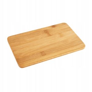 لوح التقطيع والتقديم الخشبي المصنوع من الخيزران – 28×17 سم