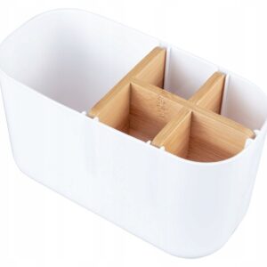 حامل ومنظم للحمام لمعجون الأسنان والفرش