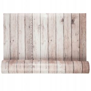 ورق جدران ذاتي اللصق، قشرة رقائق معدنية مزخرفة بطول 10 أمتار، خشب صناعي