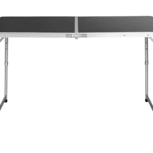 طاولة تخييم قابلة للطي من الألمنيوم (أسود)