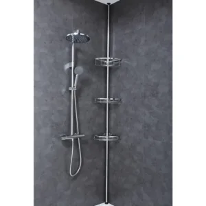 رف حمّام تلسكوبي للزاوية