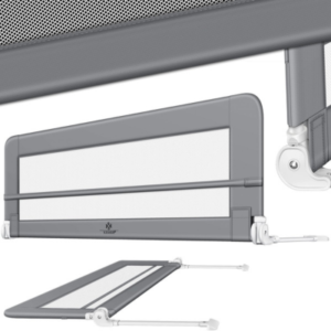 سور حماية سرير للأطفال KESSER – حماية ضد السقوط للسرير  – 200 سم – رمادي فاتح