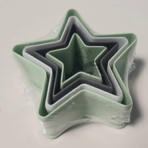 قوالب تقطيع بسكويت ليفارنو - 4 قوالب على شكل نجمة