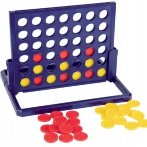 لعبة لوحية "أربعة في خط واحد" 43 قطعة