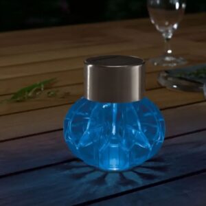 مصباح شمسي، أرضي، معلق، بإضاءة زرقاء، مقاوم للماء والغبار ، من ليفارنو هوم