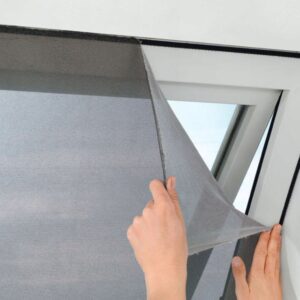 ناموسية متينة للنوافذ، أبيض، 130 × 150 سم