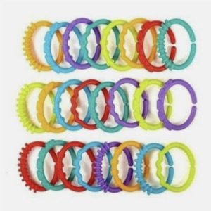 طقم حلقات ربط للأطفال Bright Starts – 24 قطعة