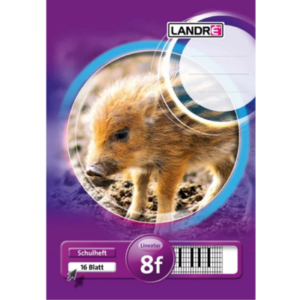 دفتر تمارين LANDRÉ مقاس A5 – 16 ورقة، تسطير 8f (مربعات/معيّن)