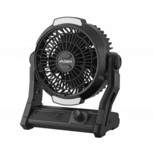 مروحة تخييم مع إضاءة مدمجة وباور بانك CRIVIT