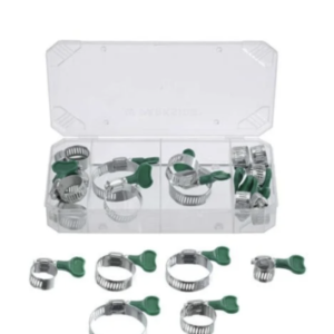 طقم مشابك خرطوم برأس جناح – 19 قطعة