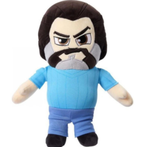 دبدوب Minecraft Movie Steve – مقاس 8 إنش (لعبة محشوة)