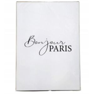 ملصق حائط كبير «Bonjour Paris» – 50×70 سم