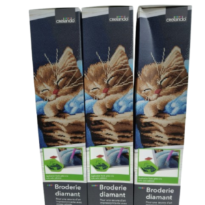 لوحة فسيفساء ألماسية DIY – قطة 32×42 سم