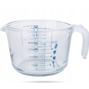 إبريق قياس مطبخ Pyrex – 1 لتر، تدريج أزرق