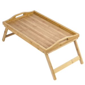 صينية سرير من الخيزران