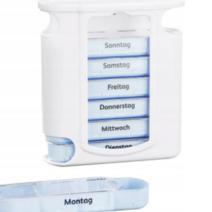 علبة تنظيم أدوية أسبوعية Weinberger – 13×11×4 سم