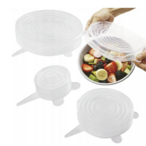 أغطية طعام سيليكون محكمة ومرنة 4 قطع – LIVARNO Home
