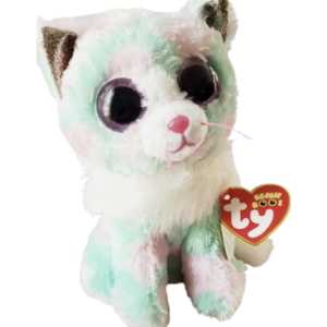 دمية قط مطاطية Ty Beanie Boos Opal – 6 بوصة، 2021 مع بطاقات