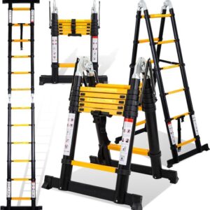 سلم ألمنيوم مزدوج قابل للطي بطول 3.2 متر