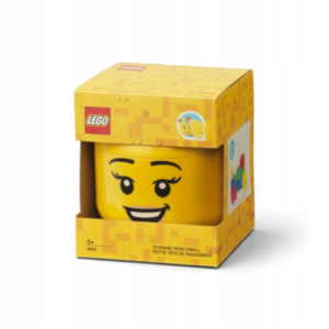 حاوية LEGO على شكل رأس فتاة – 16×16×19.5 سم