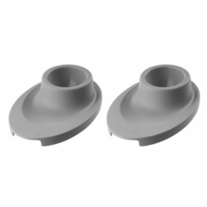 حامل بيض بتصميم أنيق، رمادي