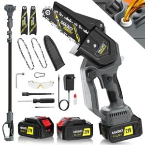 MASKO® Mini Chainsaw – 800W Handheld Electric Chainsaw with Extension Handle