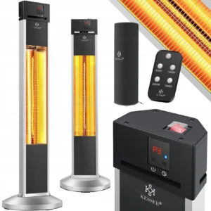 KESSER Patio heater 2000W with remote control, 3 modes + cover