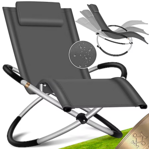 KESSER® Relaxing Garden Lounger – Foldable & Swinging Outdoor Chair