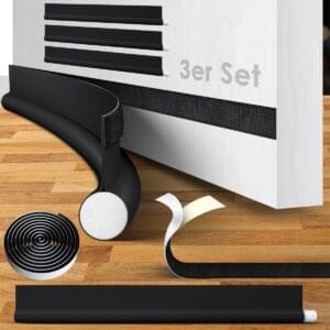 KESSER® Draught Excluder Set of 3 – Cut-to-Size Draft Stopper