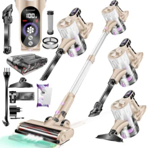 KESSER® 2-in-1 Cordless Vacuum Cleaner – Bagless Handheld with HEPA Filter